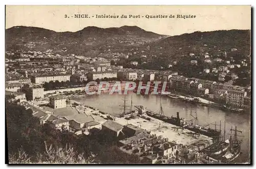 Cartes postales Nice Interieur Du Port Quartier De Riquier