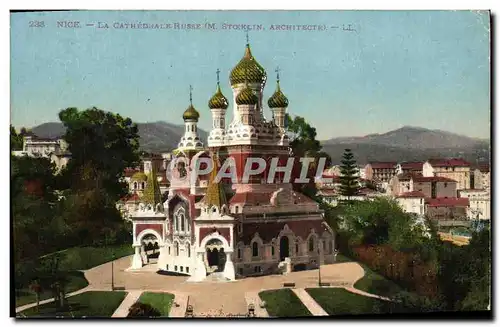 Ansichtskarte AK Nice La Cathedrale Russe Russie Russia