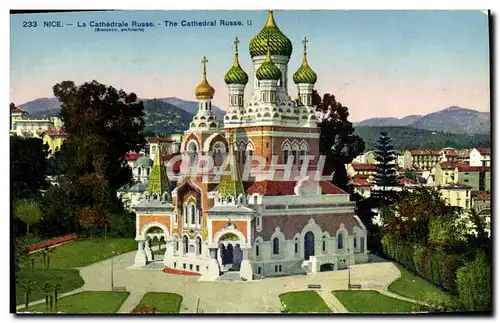 Ansichtskarte AK Nice La Cathedrale Russe Russie Russia