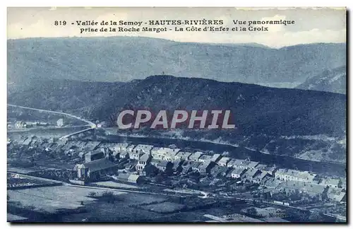 Cartes postales Vallee De La Semoy Hautes Rivieres Vue Panoramique Prise De La Roche Margot La cote d'enfer e