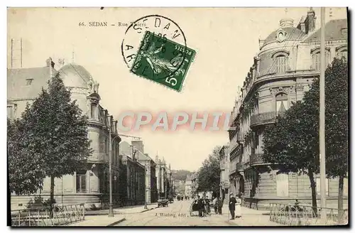 Cartes postales Sedan Rue Thiers