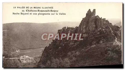 Ansichtskarte AK La Vallee De La Meuse Illustree Chateau Regnault Bogny Roche Bayard Et Vue Plongeante Sur La Val