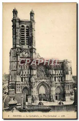 Cartes postales Troyes La Cathedrale