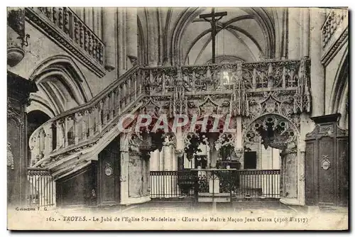 Ansichtskarte AK Troyes Le Jube De l&#39Eglise Ste Madeleine