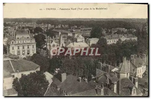 Ansichtskarte AK Troyes Panorama Nord Vue prise de la Madeleine