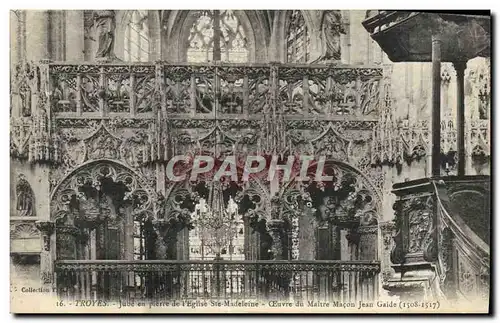 Cartes postales Troyes Jube En Pierre De l&#39Eglise Ste Madeleine