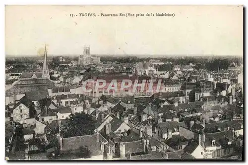 Cartes postales Troyes Panorama Est Vue prise de la Madeleine