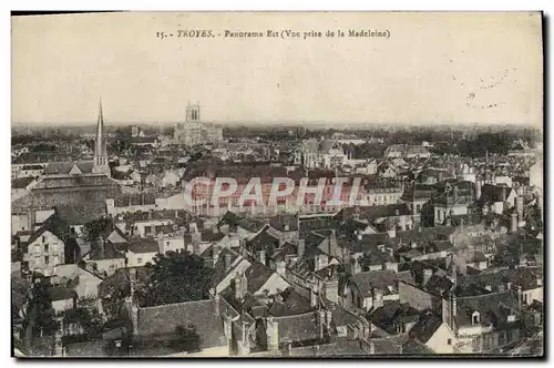 Cartes postales Troyes Panorama Est Vue prise de la Madeleine