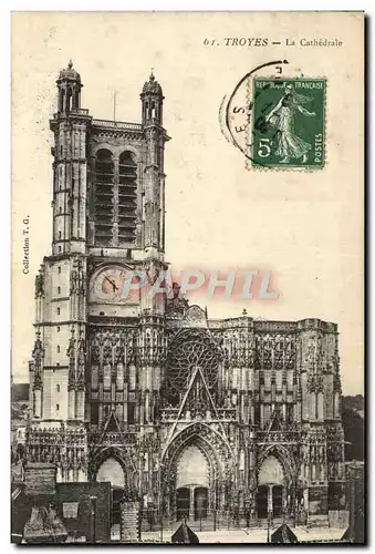 Cartes postales Troyes La Cathedrale