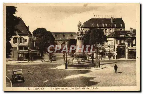 Cartes postales Troyes Le Monument Des Enfants De l&#39Aube