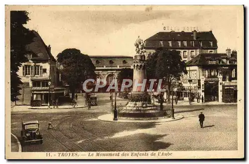 Cartes postales Troyes Le Monument Des Enfants De l'Aube