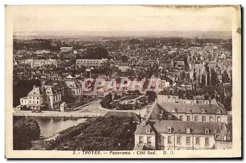 Cartes postales Troyes Panorama Cote Sud