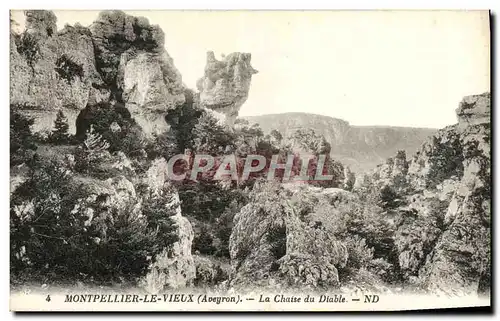 Cartes postales Montpellier Le Vieux La Chaise Du Diable