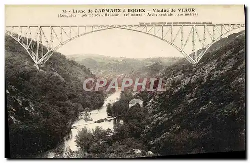 Cartes postales Ligne De Carmaux A Rodez Viaduc De Viaur