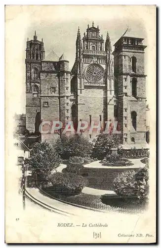 Cartes postales Rodez La Cathedrale