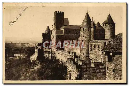 Cartes postales Carcassonne La Cite Le Chateau Comtal