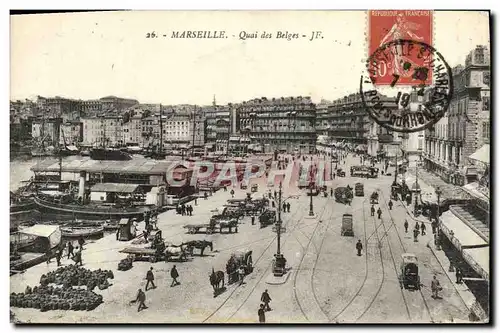 Cartes postales Marseille Quai Des Belges Bateaux