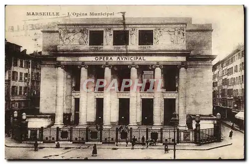 Ansichtskarte AK Marseille L&#39opera Municipal