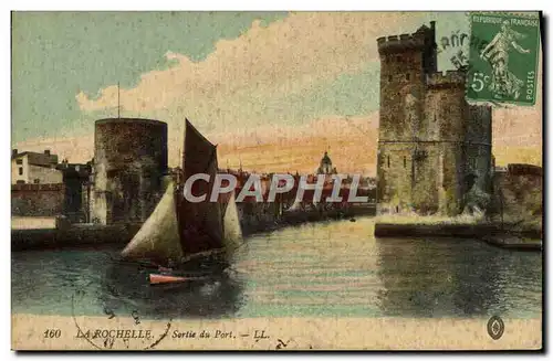 Cartes postales La Rochelle Sortie Du Port Bateau