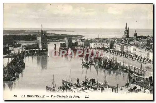 Ansichtskarte AK La Rochelle Vue Generale Du Port Bateaux