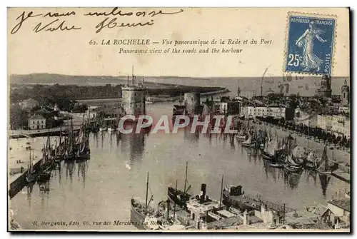 Ansichtskarte AK La Rochelle Vue Panoramique De La Rade Et Du Port Bateaux