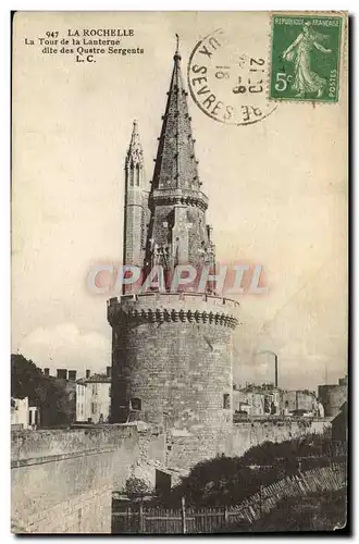 Ansichtskarte AK La Rochelle La Tour De la Lanterne Dite Des Quatre Sergents