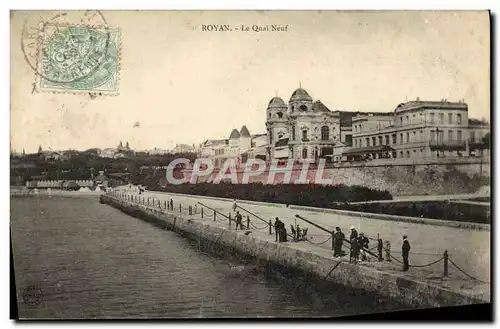 Cartes postales Royan Le Quai Neuf Peche Pecheurs