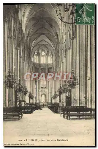 Ansichtskarte AK Bourges Interieur de la Cathedrale