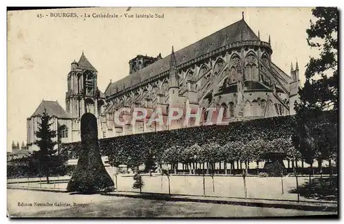 Cartes postales Bourges Le Cathedrale Vue Iaterale Sud