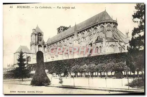 Cartes postales Bourges Le Cathedrale Vue Laterale sud