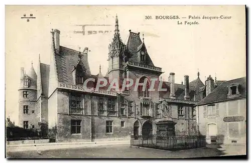 Cartes postales Bourges Palais Jacques Coeur La facade