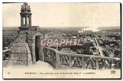 Ansichtskarte AK Bourges Vue Generale prise de la Grande Tour de La Cathedrale