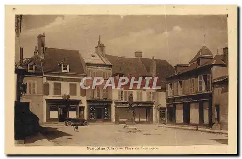 Cartes postales Sancoins Place du Commerce