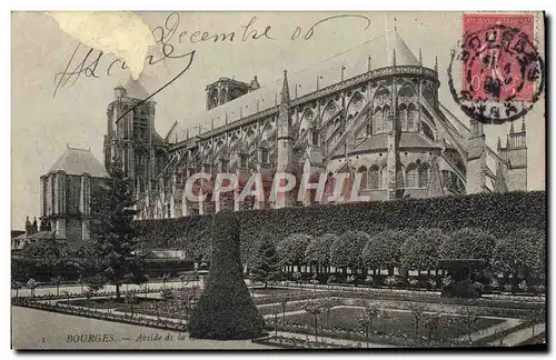 Ansichtskarte AK Bourges Abside de la cathedrale