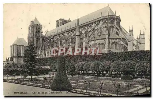 Ansichtskarte AK Bourges Abside de la Cathedrale