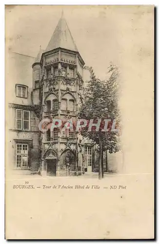 Cartes postales Bourges Tour de I'Ancien Hotel de ville