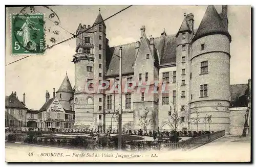 Ansichtskarte AK Bourges Facade Sud Du Palais Jacques coeur