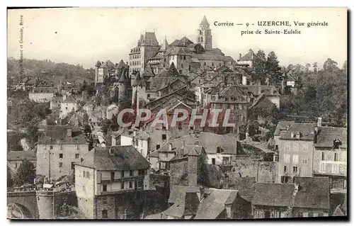 Cartes postales Uzerche Vue generale prise de Sainte Eulalie