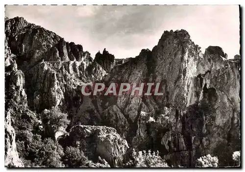 Moderne Karte La Corse Ile de beaute Les Calanche de Piana