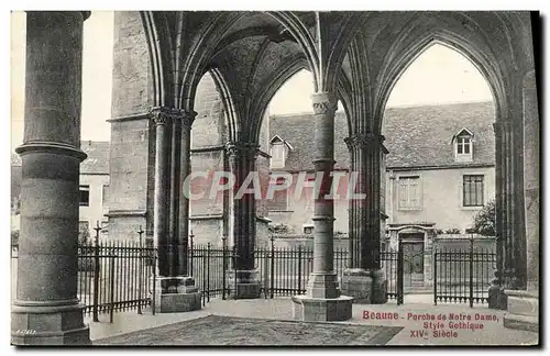 Cartes postales Beaune Porohe de Notre Dame Style Gothique