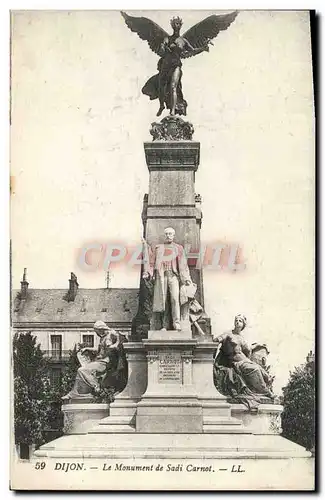 Cartes postales Dijon Le Monument de Sadi Carnot