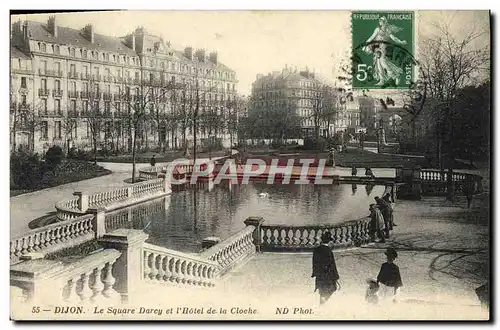 Cartes postales Dijon Le Square Darcy et l&#39hotel de la cloche