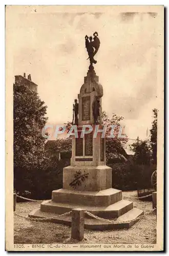 Cartes postales Binic Monument aux Morts de la Guerre Militaria