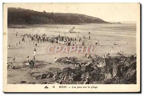 Ansichtskarte AK Binic Les jeux sur la plage