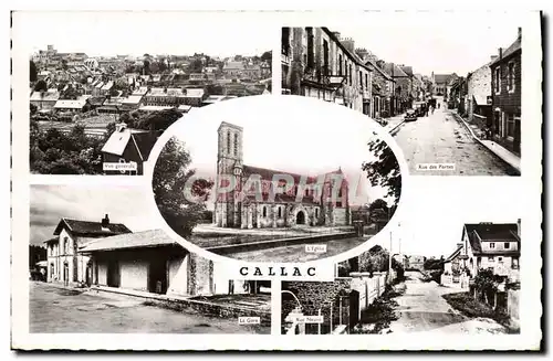 Cartes postales moderne Callac Vue generale Rue des portes La gare