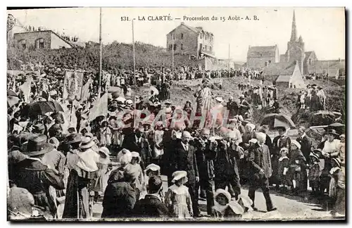 Cartes postales La Clarte Procession du 15 aout