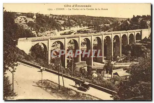 Cartes postales Dinan Le Viaduc et la Coulee de la Rance