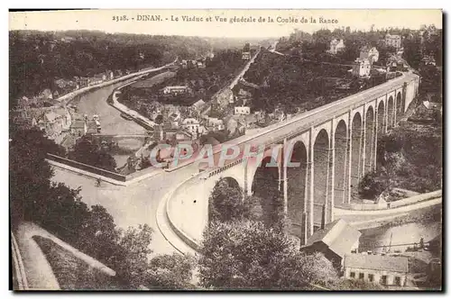 Ansichtskarte AK Dinan Le Viaduc et Vue generale de la Coulee de la Rance