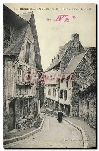 Cartes postales Dinan Rue du Petit Fort Chateau branlant