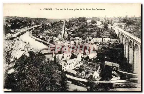 Ansichtskarte AK Dinan Vue sur la Rance Prise de la Tour Ste Catherine